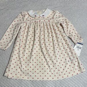 Polo by Ralph Lauren Cream and Red Dress Size 24 months
